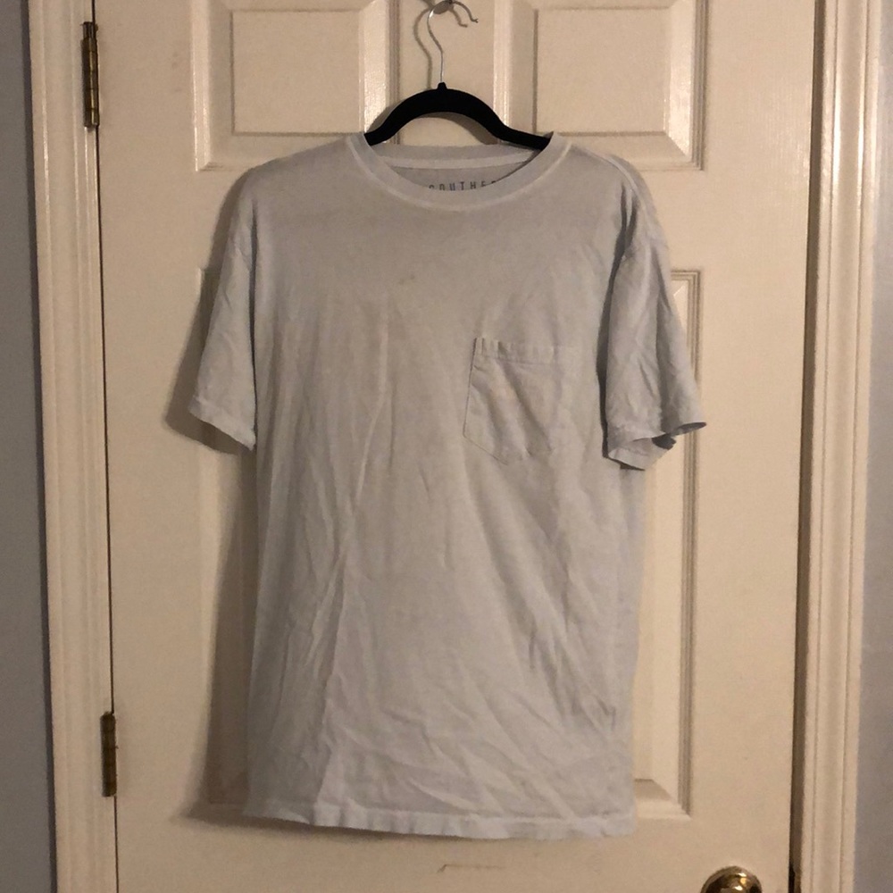 Very light blue southern fried cotton t-shirt